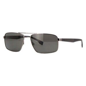 New HUGO BOSS Grey Polarised Square Boss 1580/S V81M9 Sunglasses Women